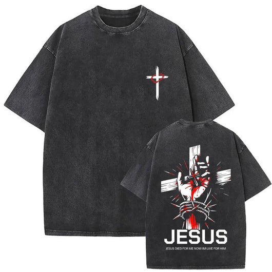 Jesus Forgive Them Father Vintage T-Shirt
